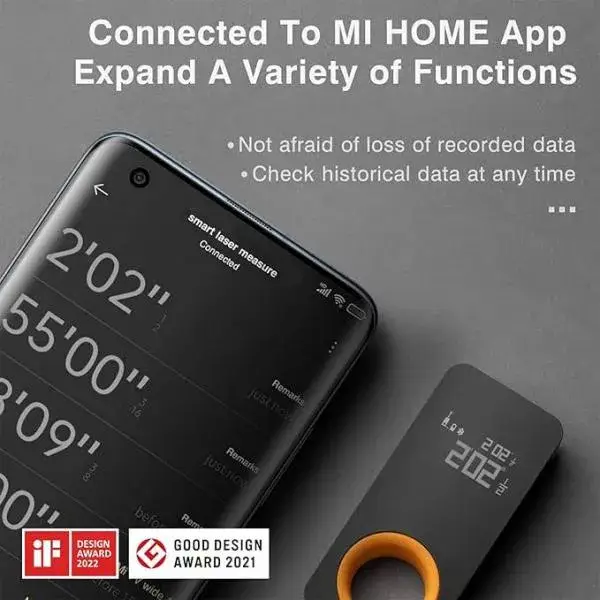 Xiaomi HOTO Laser Distance Meter SW-HT30, 98ft/30m Digital Measurement Tool